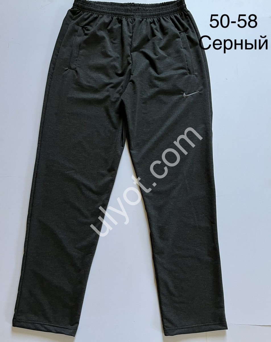 СПОРТ.ШТАНЫ N02 (50-58) ПРЯМОЙ СЕРЫЙ 