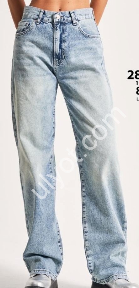 ДЖИНСЫ IT'S BASIC (34-42) ГОЛУБОЙ 2880