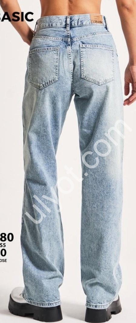 ДЖИНСЫ IT'S BASIC (34-42) ГОЛУБОЙ 2880