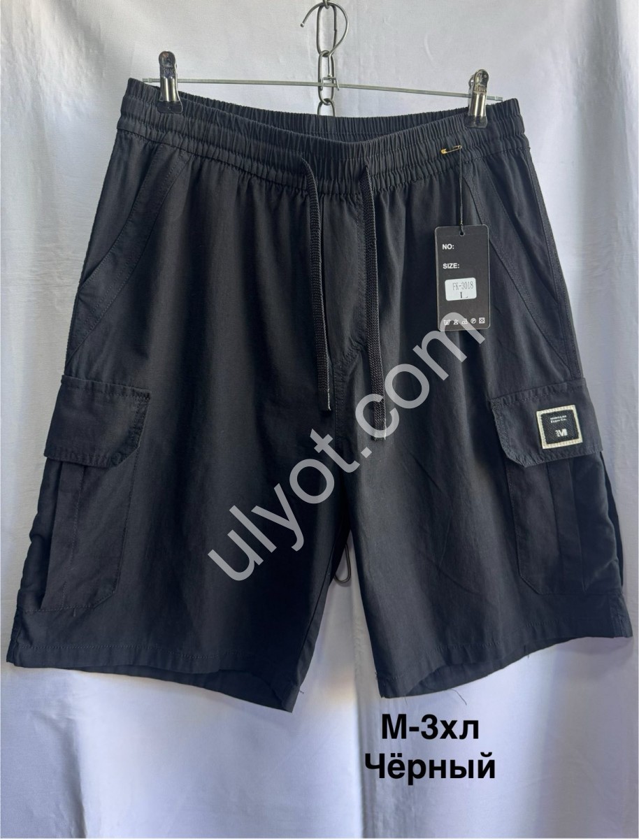 ШОРТЫ (M-3XL) ЧЕРНЫЙ 3018