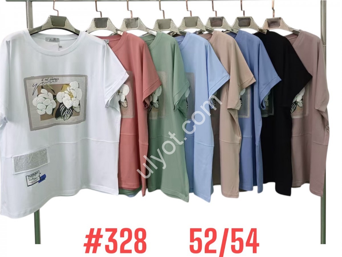 ФУТБОЛКА (ONE SIZE 52-54) МИКС 328