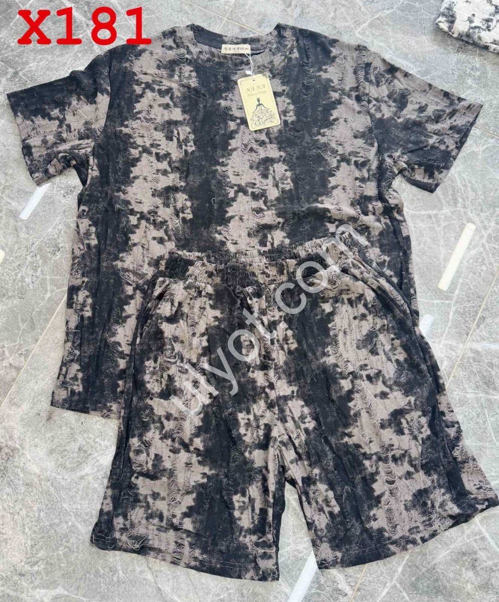 ЖЕНСКИЙ КОСТЮМ (42-48) МОККО+ЧЕРНЫЙ X181