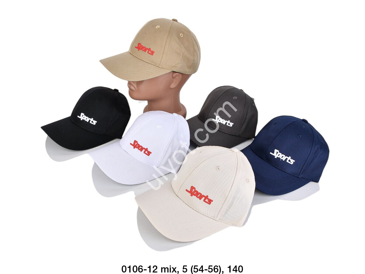 КЕПКА SPORTS (54-56) МИКС 0106-12