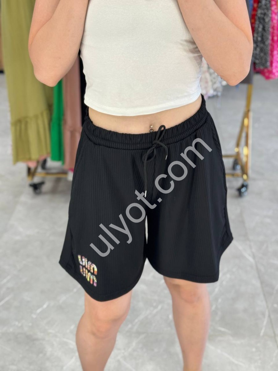ШОРТЫ MIU40 (42-50) ЧЕРНЫЙ 4224