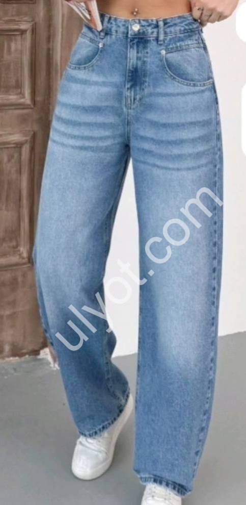 ДЖИНСЫ ZEO BASIC (34-42) ГОЛУБОЙ 4716