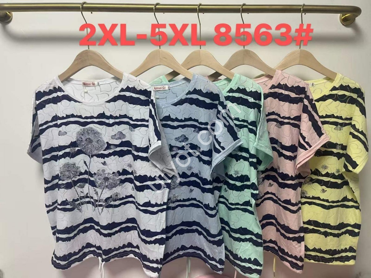 ФУТБОЛКА (2XL-5XL) БЕЛЫЙ 8563