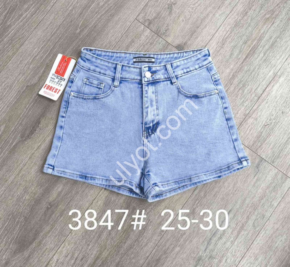 ШОРТЫ FOREST JEANS (25-30) ГОЛУБОЙ 3847