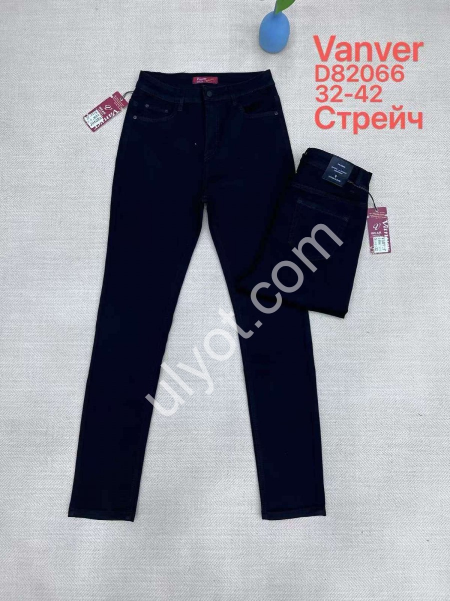 ДЖИНСЫ VANVER (32-42) ЧЕРНЫЙ 82066