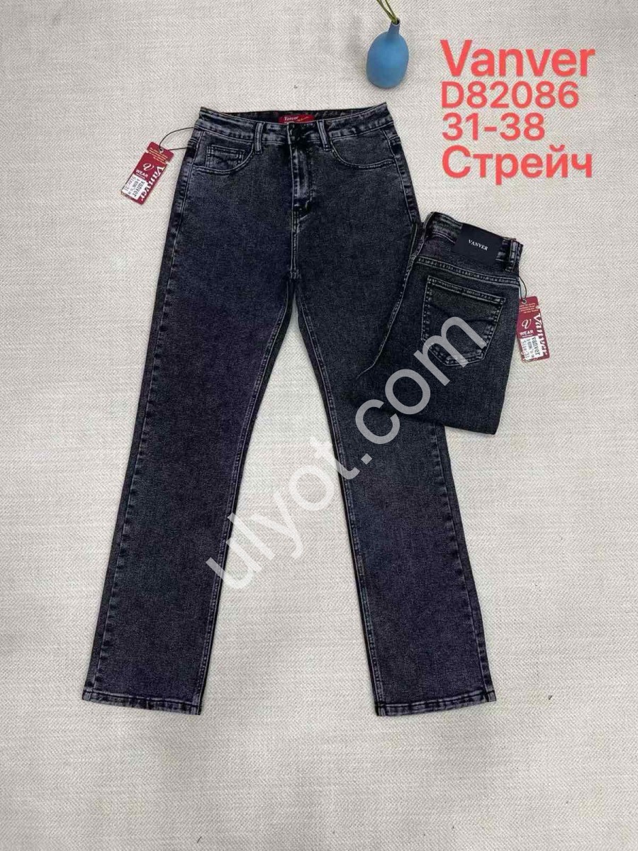 ДЖИНСЫ VANVER (31-38) ГРАФИТ 82086