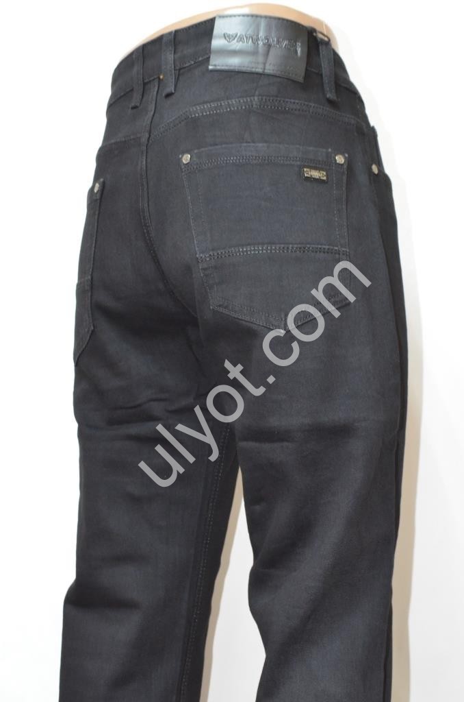 ДЖИНСЫ ATWOLVES (32-38) ЧЕРНЫЙ 6936