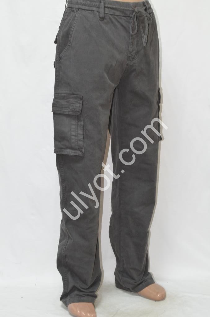 ДЖЕГИНСЫ AKPZEN (32-40) ГРАФИТ 8098-21