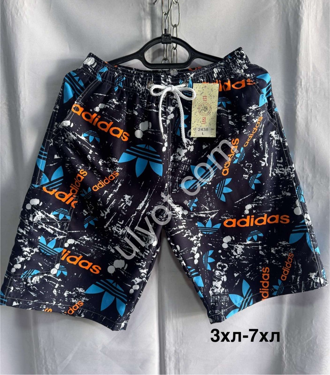 ШОРТЫ A01 (3XL-7XL) Т.СИНИЙ+ОРАНЖЕВЫЙ 2437