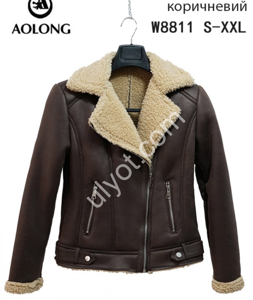 ДУБЛЕНКА AOLONG (S-2XL) КОРИЧНЕВИЙ 8811