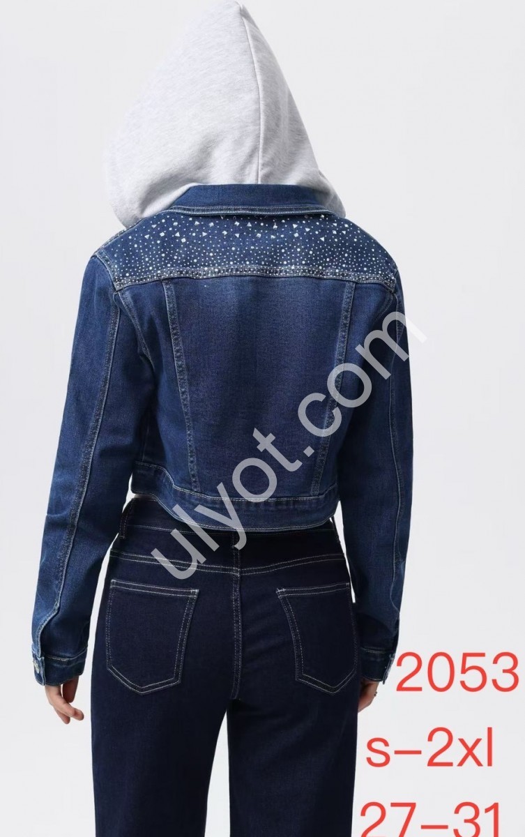 ДЖИНСОВАЯ КУРТКА JELEEY (S-2XL) Т.СИНИЙ 2053