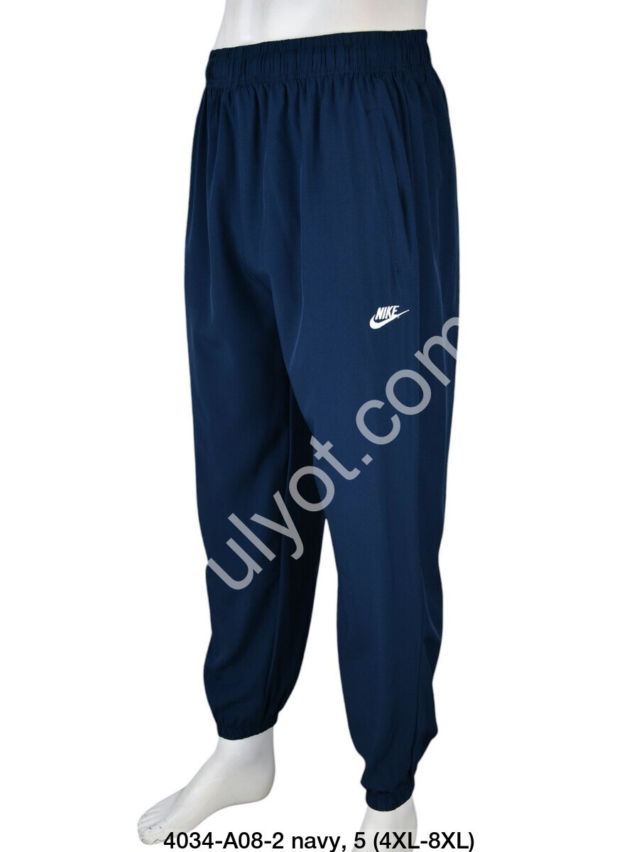СПОРТ.ШТАНЫ N02 (4XL-8XL) МАНЖЕТ Т.СИНИЙ A08-2