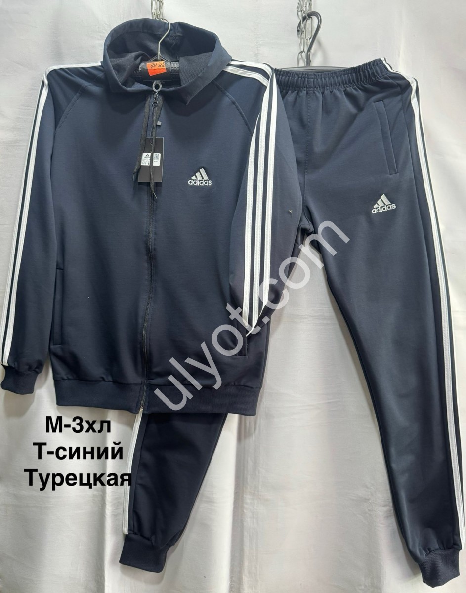 СПОРТ.КОСТЮМ A01 (M-3XL) МАНЖЕТ Т.СИНІЙ-1