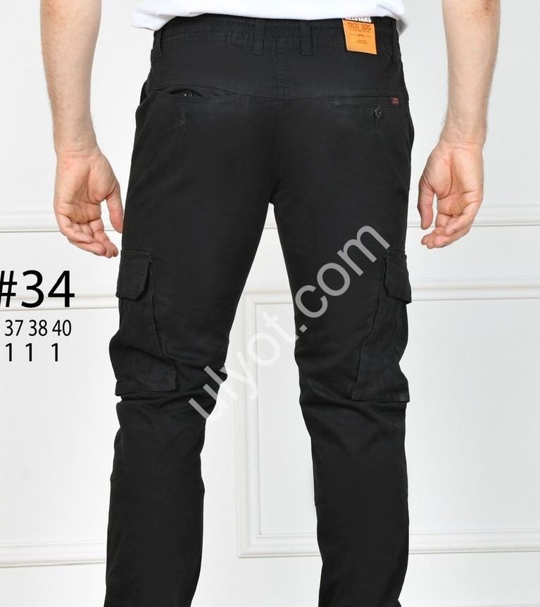 ДЖЕГИНСЫ LS JEANS (32-40) ЧЕРНЫЙ 722B