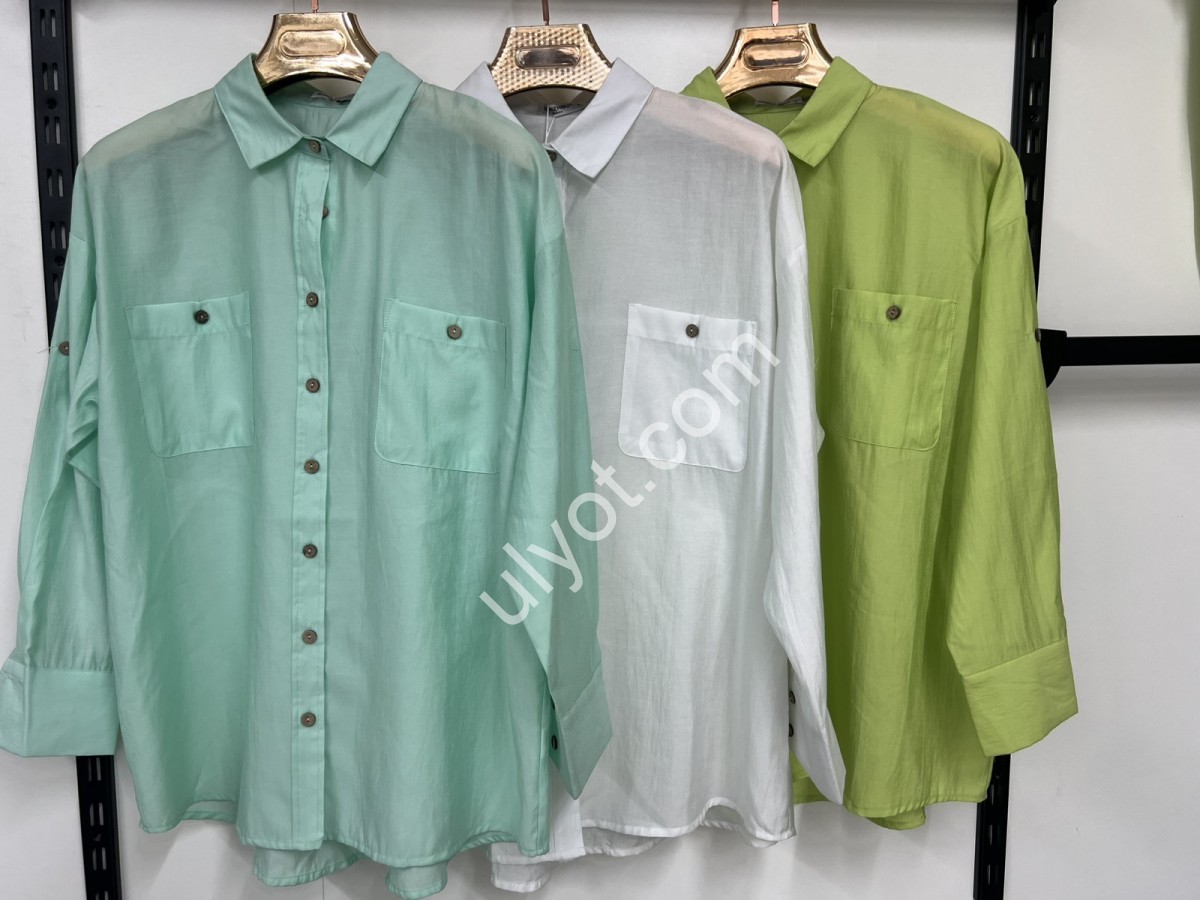 РУБАШКА (S-XL) БЕЛЫЙ 17052410