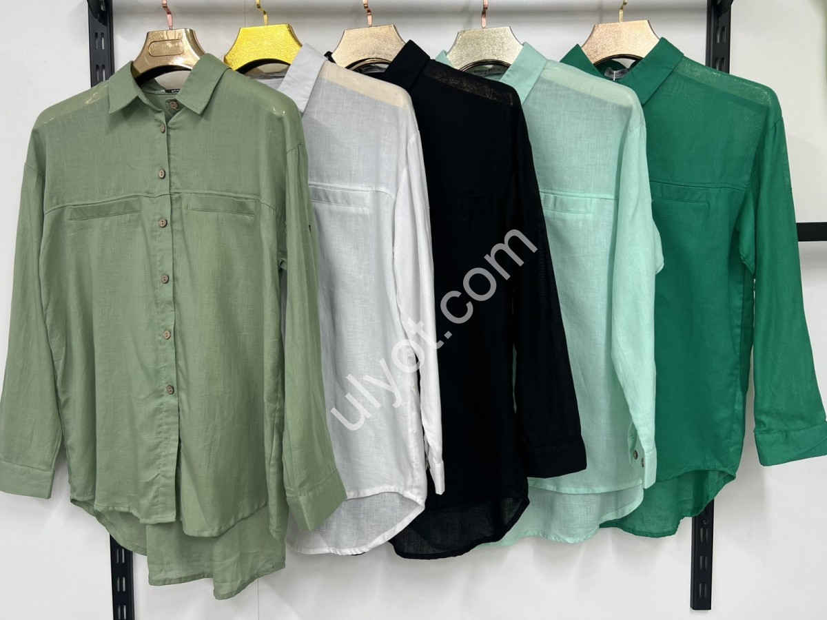 РУБАШКА (S-2XL) БЕЛЫЙ 18552279