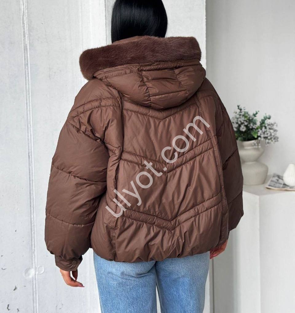 Фото 1 КУРТКА (S/M-L/XL) ШОКОЛАД 009