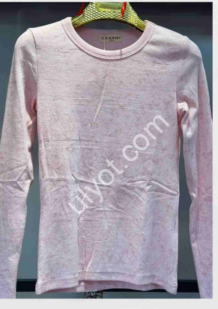 ЛОНГСЛИВ ОДНОТОН (S-XL) РОЗОВЫЙ 