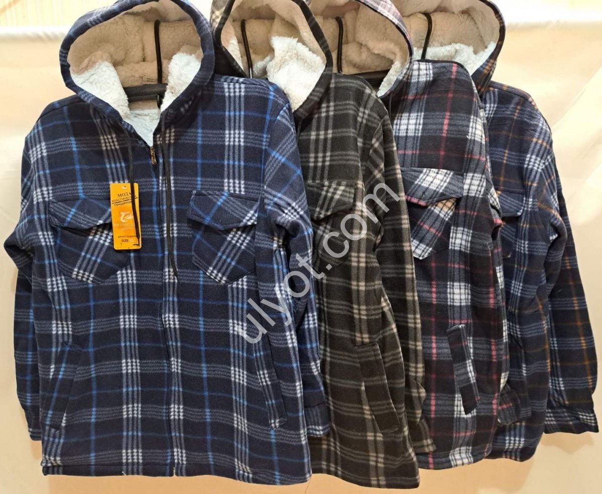 РУБАШКА (XL-5XL) МЕХ МИКС 801