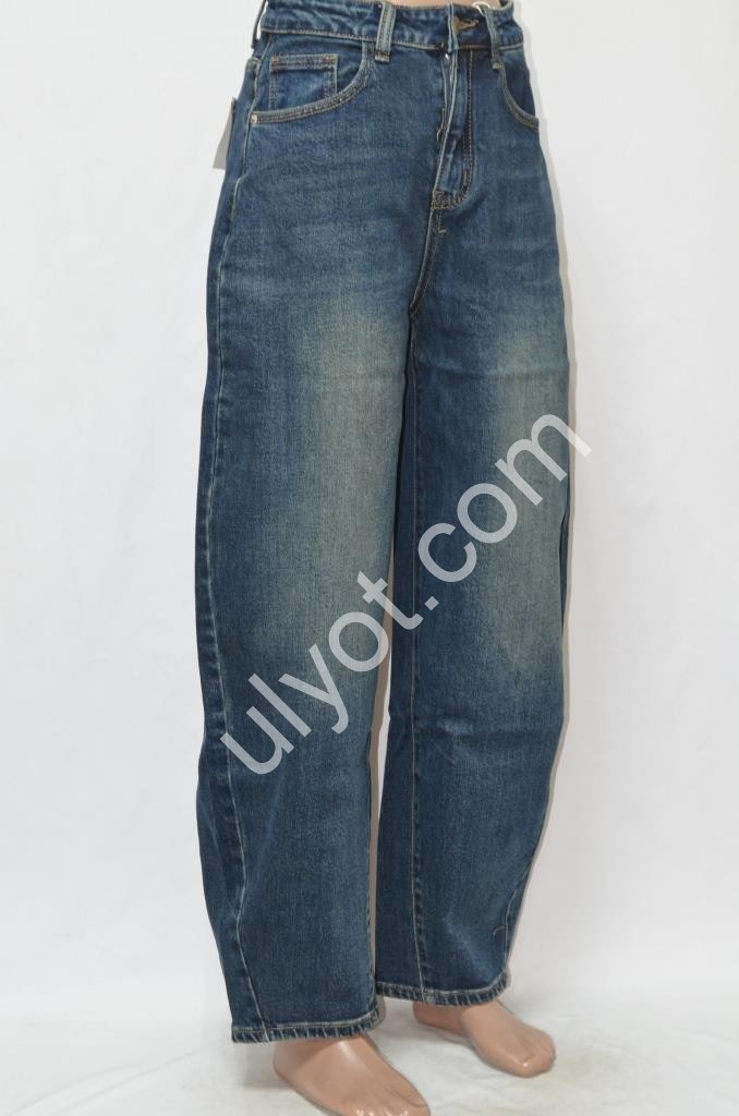 ДЖИНСЫ M.SARA (XS-XL) Т.СИНИЙ 1265