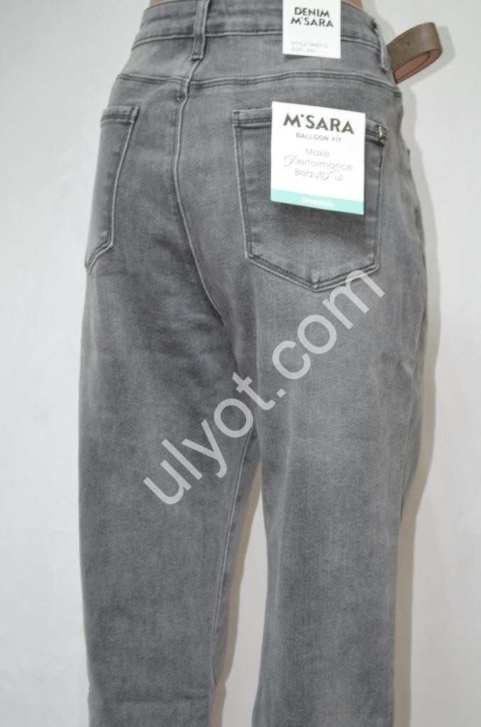 ДЖИНСИ M.SARA (M-3XL) ГРАФІТ 901-D
