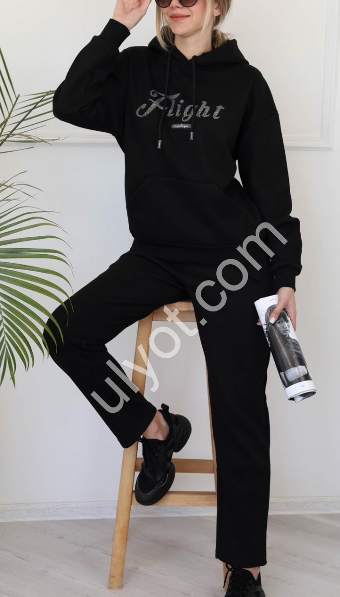 СПОРТ.КОСТЮМ (XL-3XL) ЧЕРНЫЙ 5060