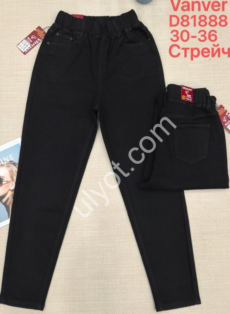 ДЖЕГІНСИ VANVER (30-36) ЧОРНИЙ 81888