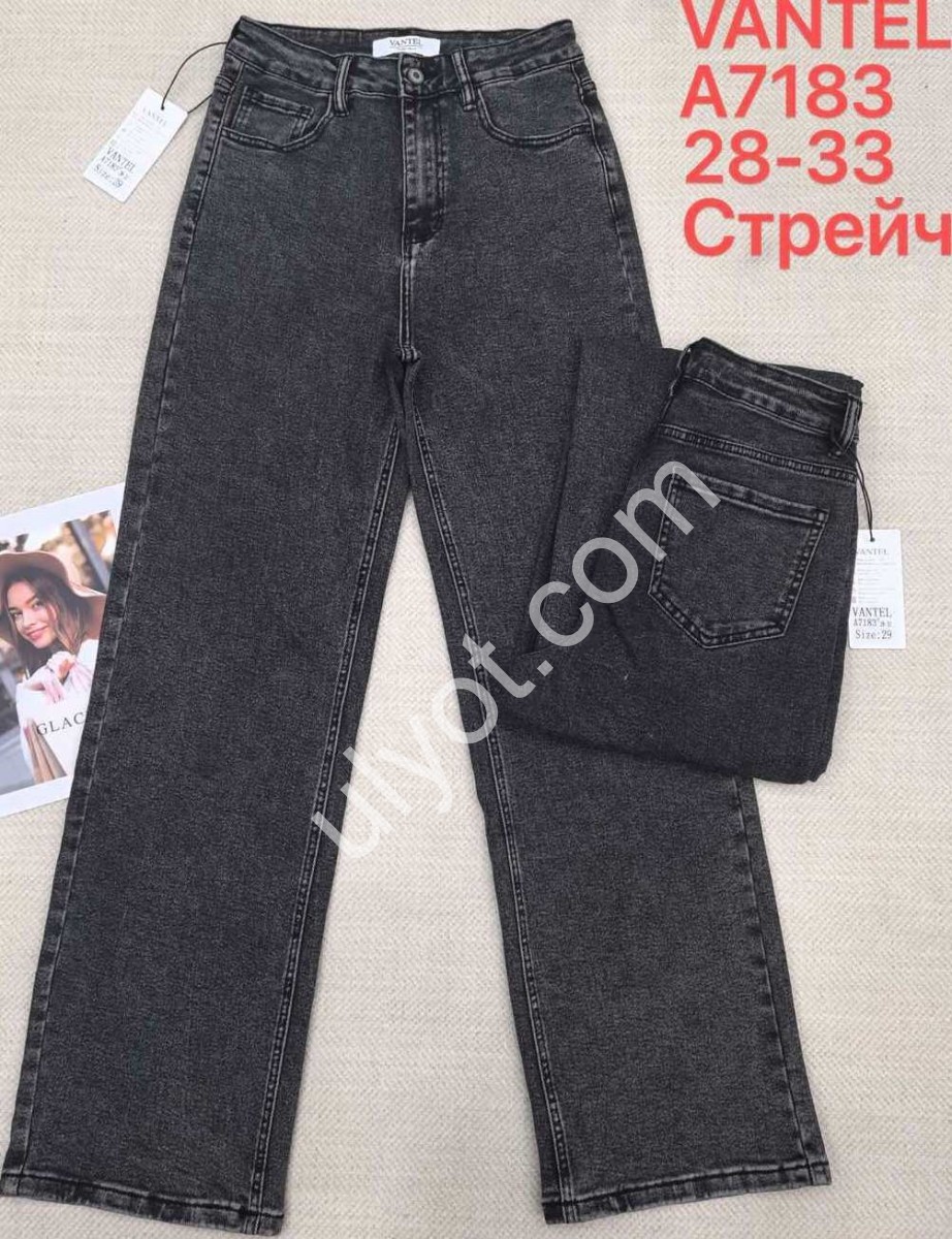 ДЖИНСИ VANTEL (28-33) ГРАФІТ A7183