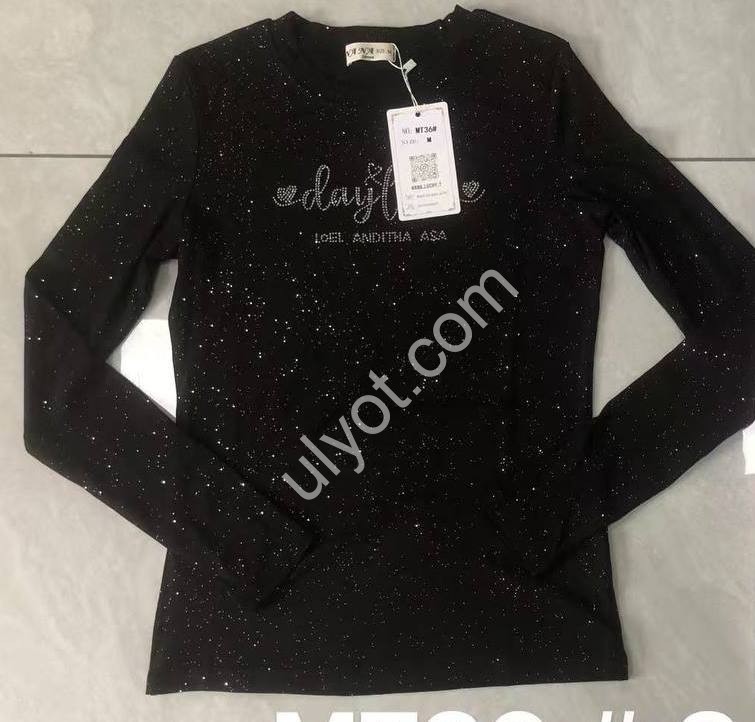 ЛОНГСЛИВ (S-XL) ЧЕРНЫЙ MT36