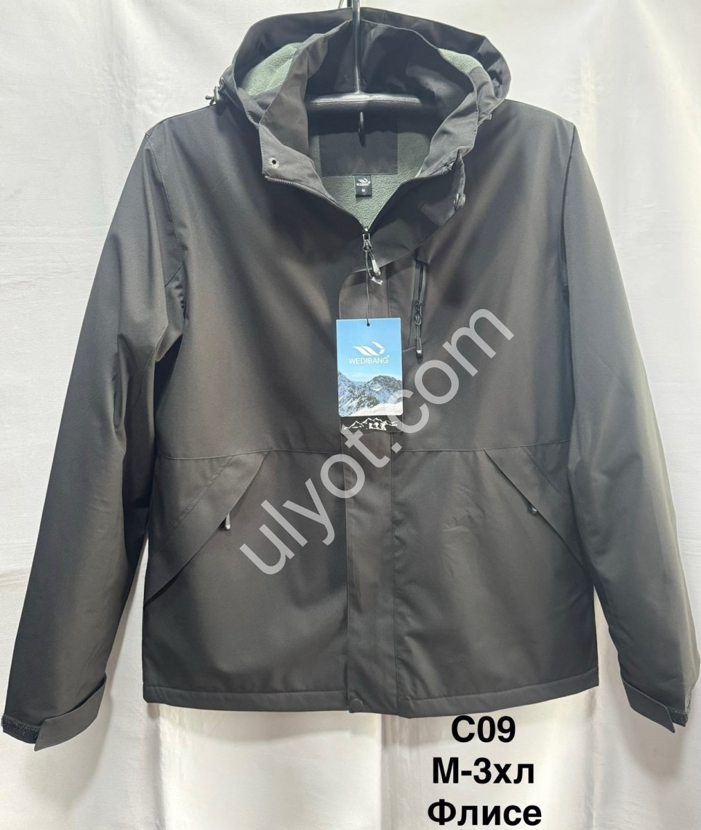 ВЕТРОВКА (M-3XL) ГРАФІТ ФЛІС С09