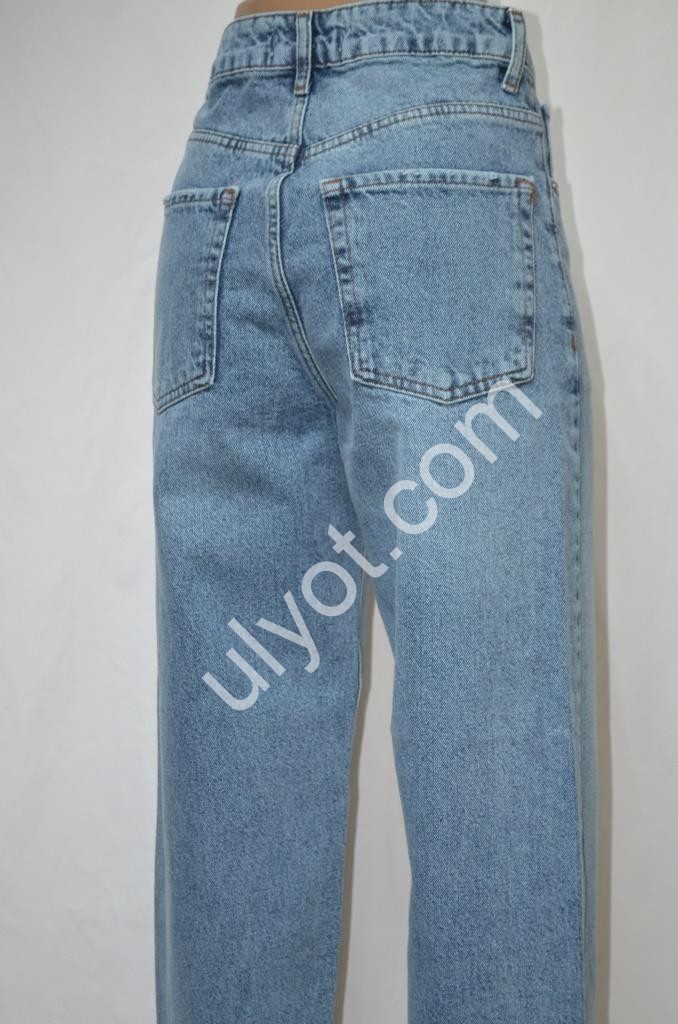 ДЖИНСЫ REAL FOCUS (25-27) ГОЛУБОЙ 1617-13