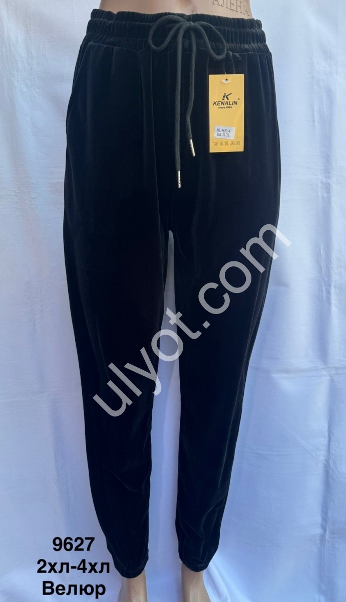 ШТАНЫ (2XL-6XL) МАНЖЕТ ЧЕРНЫЙ 9627