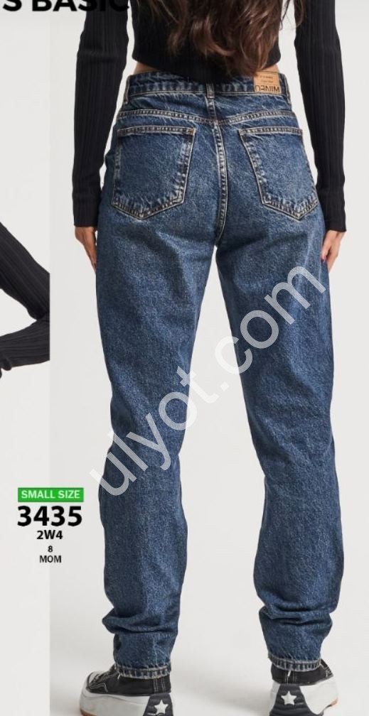 ДЖИНСИ IT'S BASIC (32-36) Т.СИНІЙ 3435/2w4/8