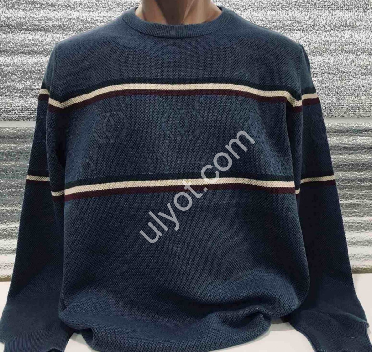 СВИТЕР (M-2XL) СИНИЙ 118