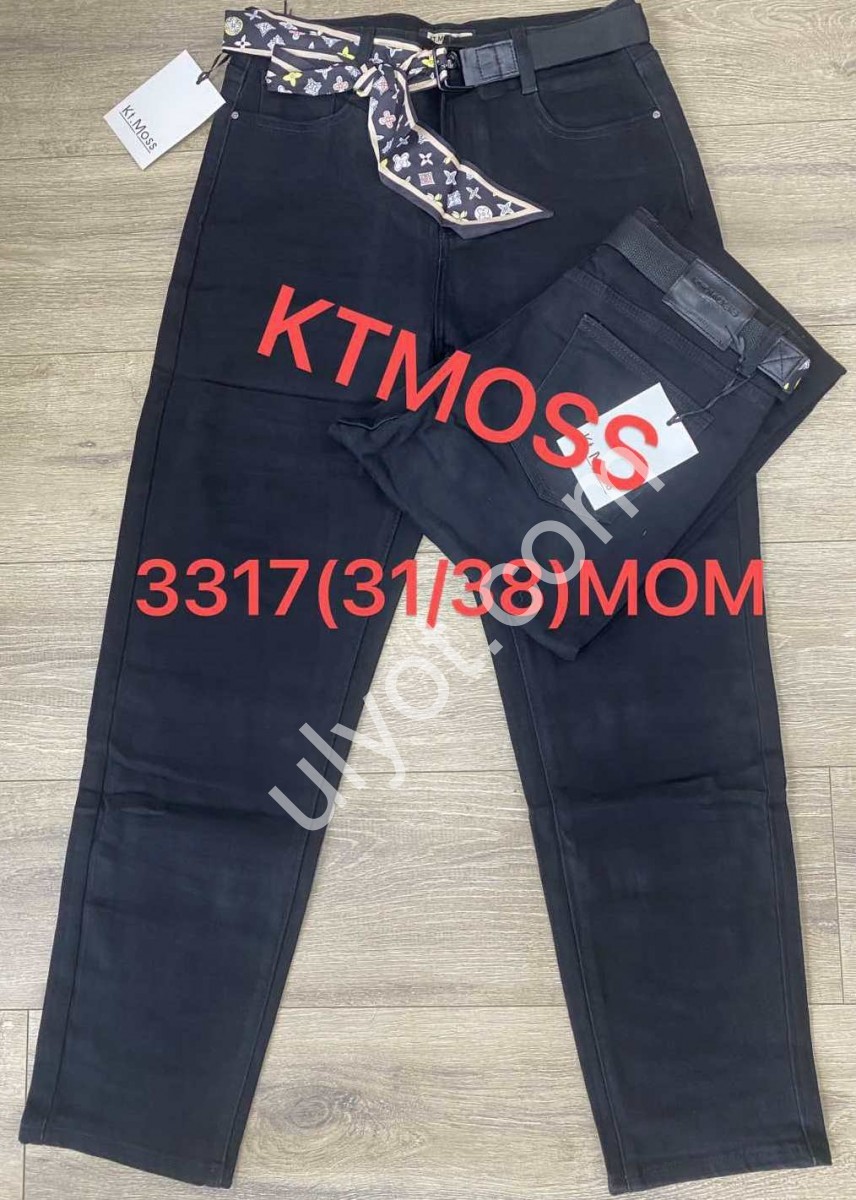ДЖИНСЫ KT.MOSS (31-38) ЧЕРНЫЙ 3317