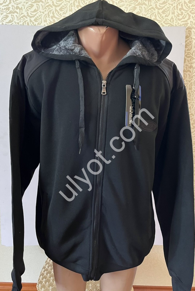 КОФТА (2XL-6XL) МОХОР ЧОРНИЙ 2270