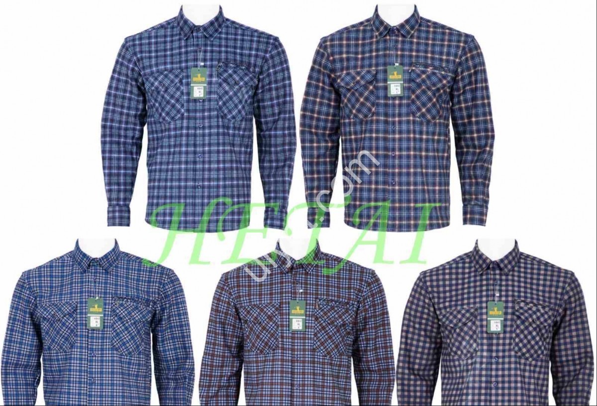 РУБАШКА (6XL-10XL) ФЛИС МИКС 942