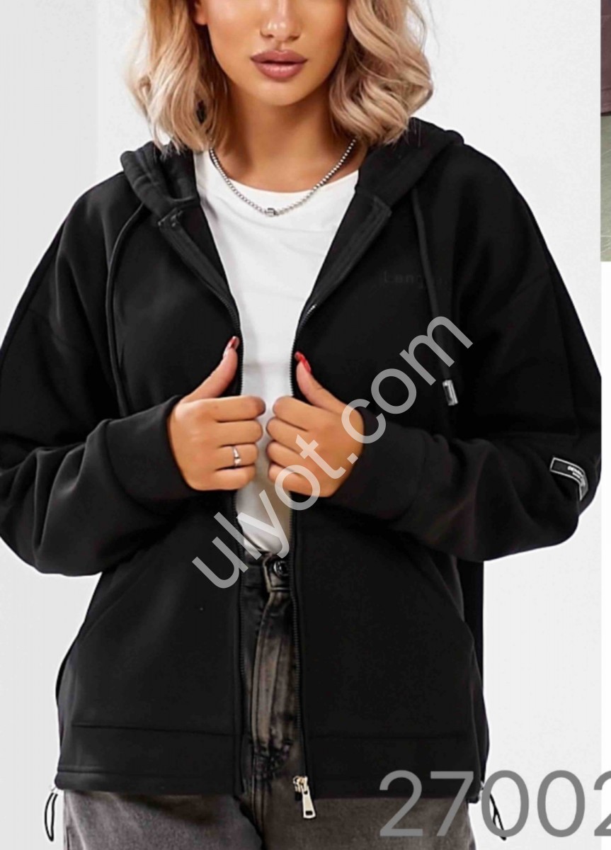 КОФТА (M-3XL) МИКРОВЕЛЬВЕТ ШОКОЛАД 27002