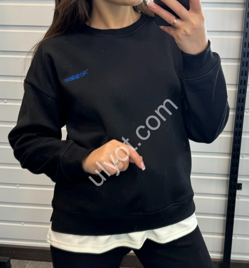 БАТНИК JJF (XL-2XL) МІКРОМУХ ЧОРНИЙ 271029