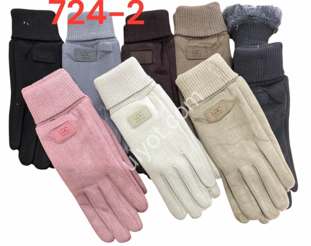 ПЕРЧАТКИ (6,5-8,5 СМ) МЕХ МАНЖЕТ МИКС 724-2