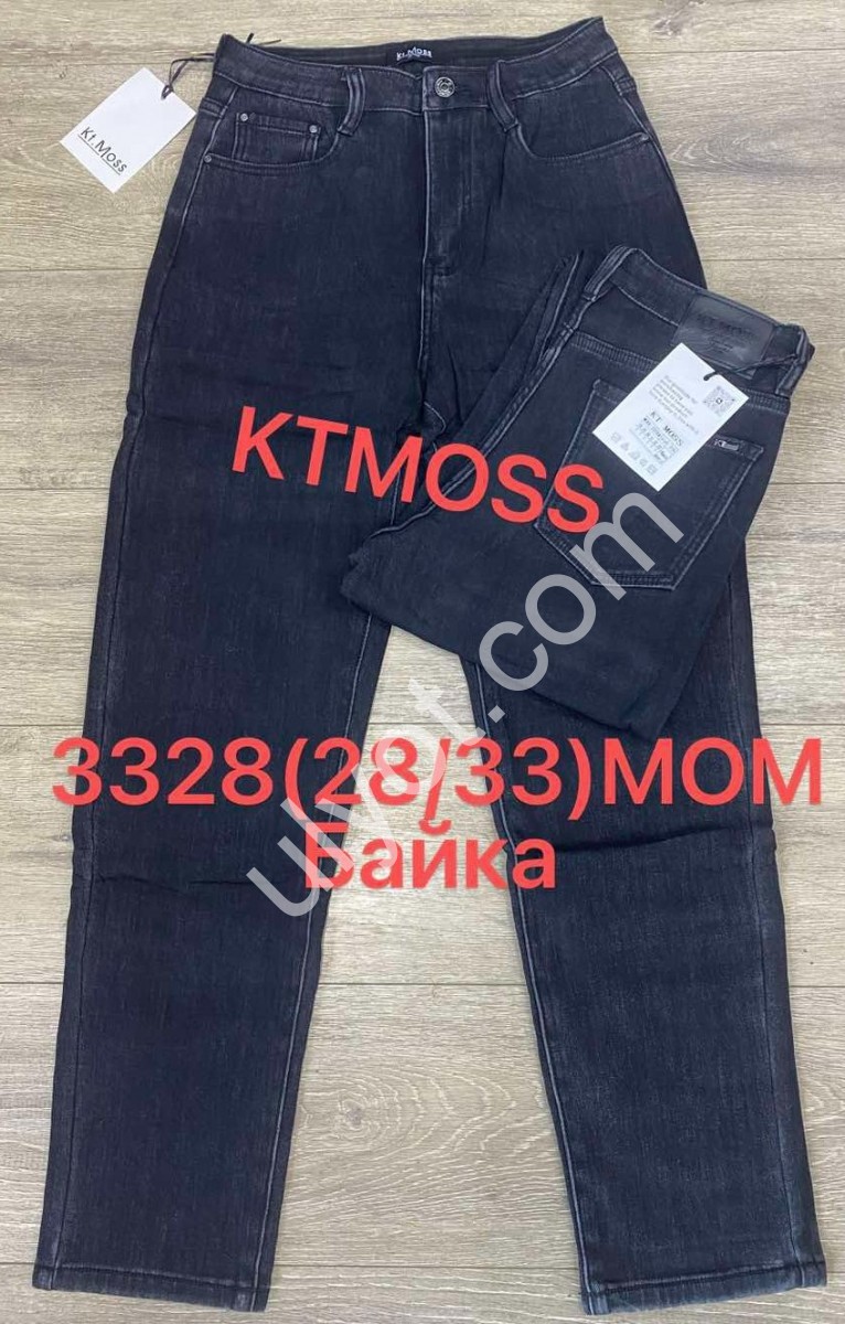 ДЖИНСИ KT.MOSS (28-33) БАЙКА ГРАФІТ 3328