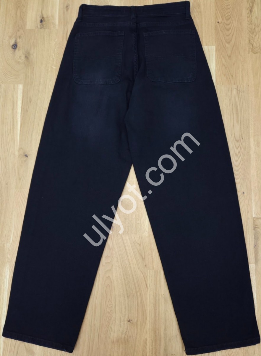 ДЖИНСЫ POSHUM (28-33) ЧЕРНЫЙ 1002-1