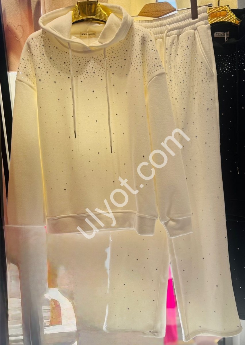 КОСТЮМ (XL-4XL) ФЛИС ЧЕРНЫЙ F157