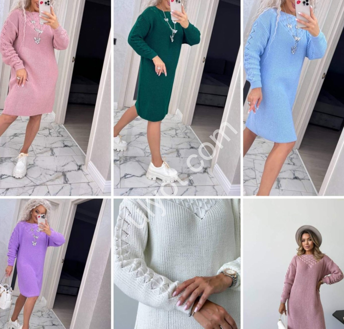 Фото 3 ПЛАТЬЕ (ONE SIZE 46-56) МИКС 