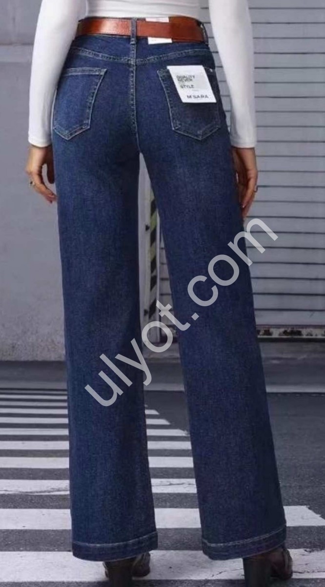 ДЖИНСЫ M.SARA (XS-XL) Т.СИНИЙ 2321-H