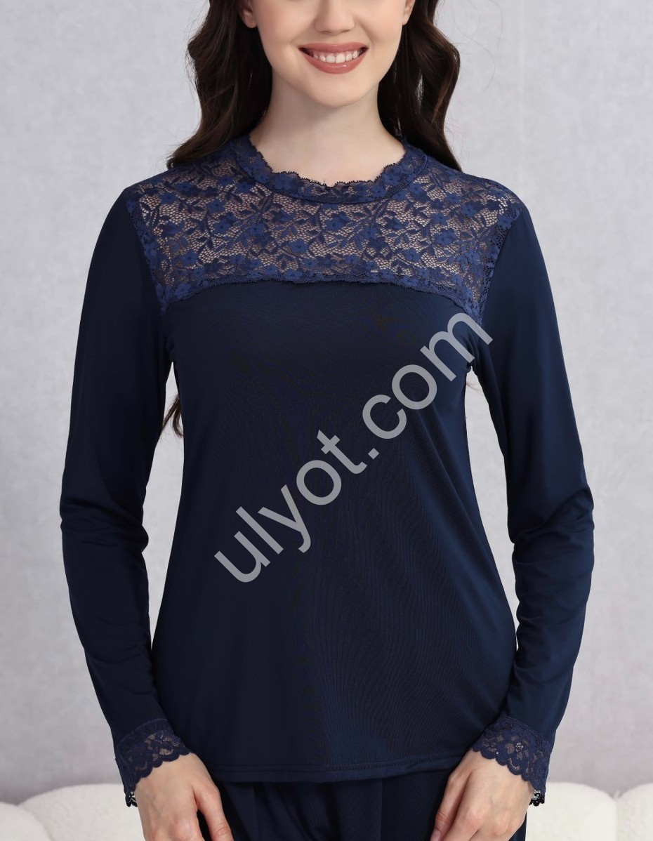 СВИТЕР  (S-2XL) Т.СИНИЙ 70222