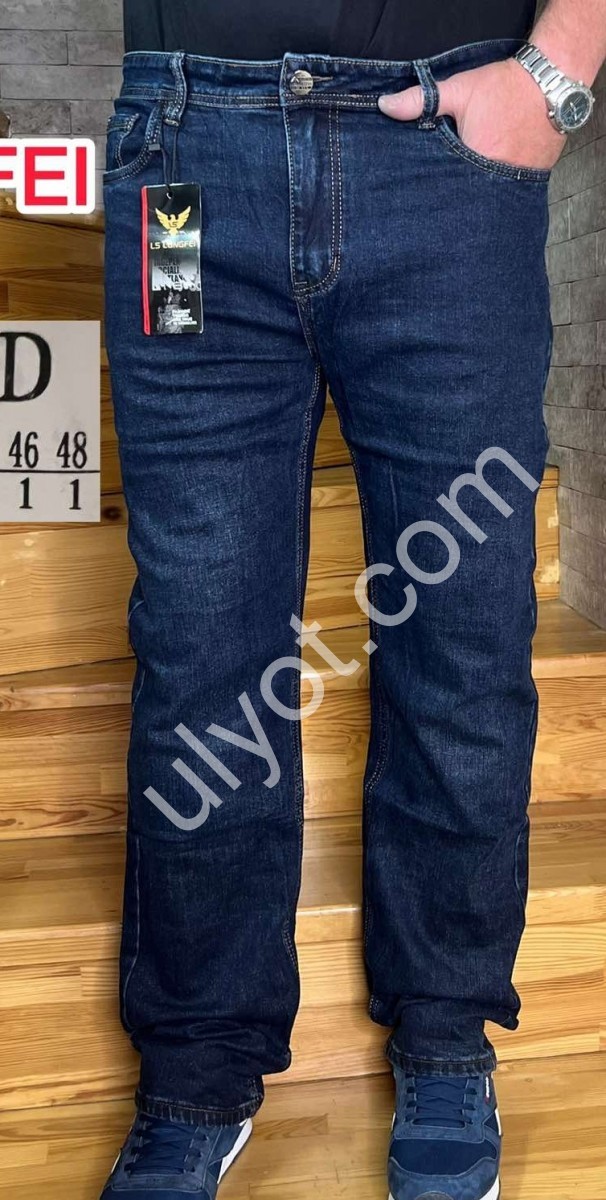 ДЖИНСЫ LONGFEI (38-48) Т.СИНИЙ 362TD